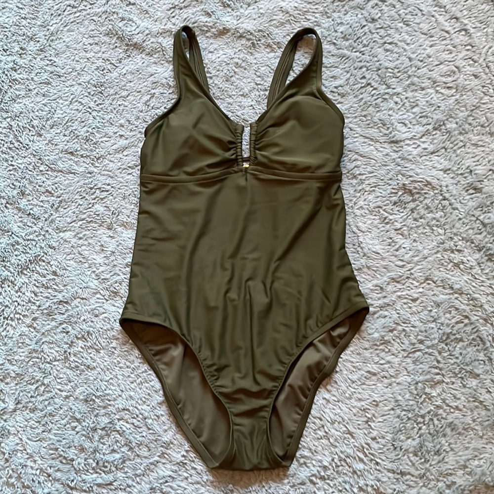 Kona Sol Olive Green Bathing Suit